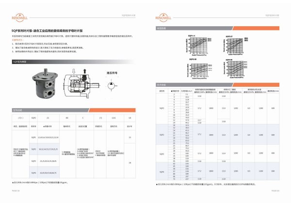 First page of SQP Series Single Pump